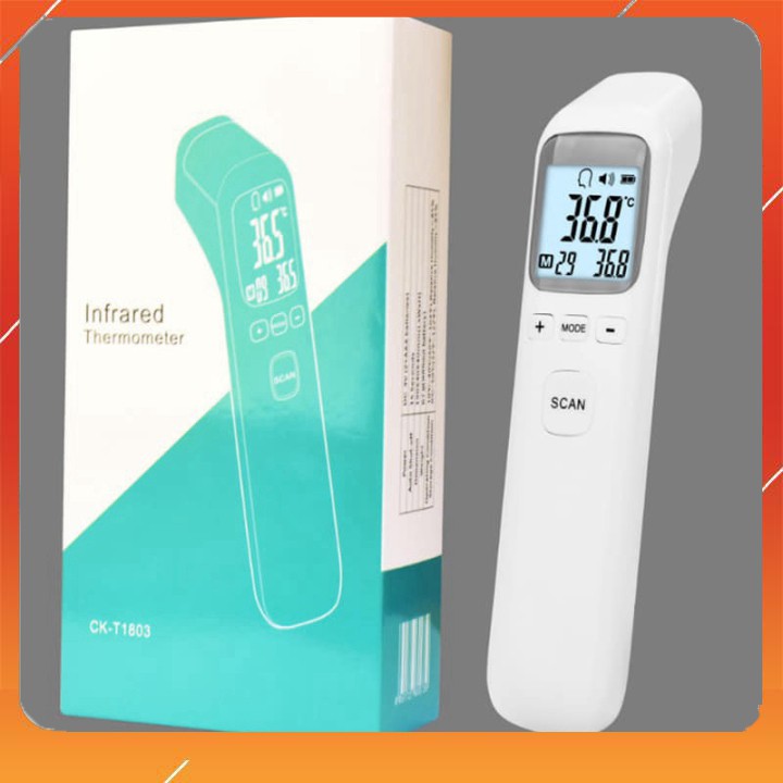 NHIỆT KẾ HỒNG NGOẠI ĐO NHIỆT ĐỘ CƠ THỂ T1803 CHÍNH HÃNG (sỉ lẻ)