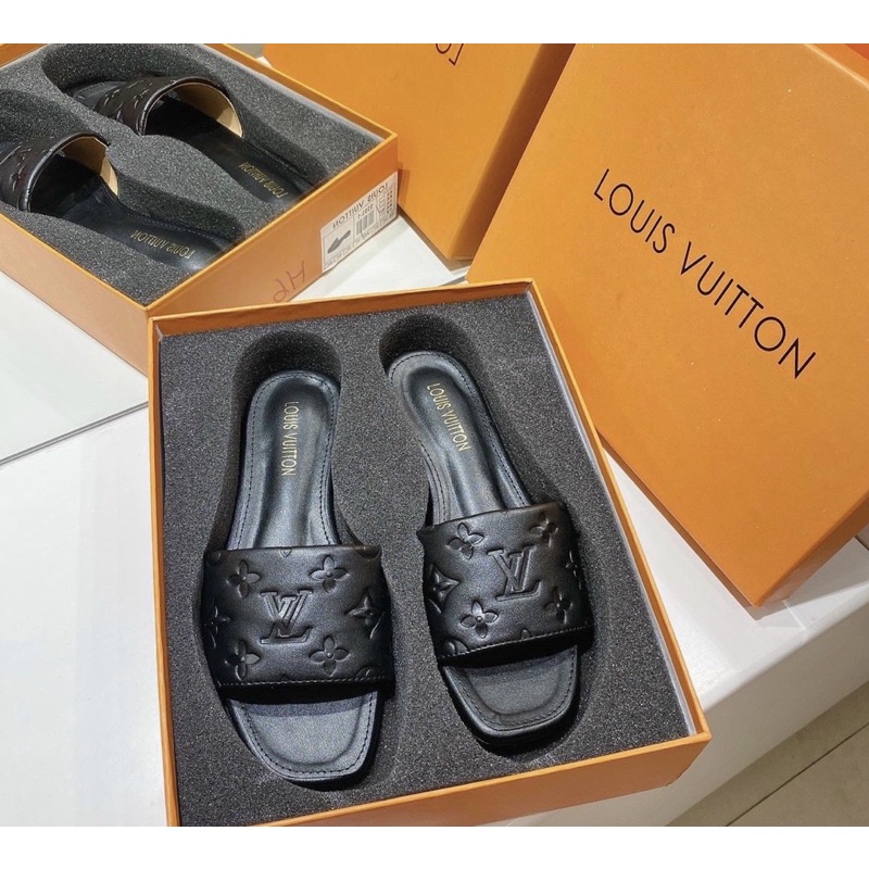 Dép lê L v vân hoa fullbox