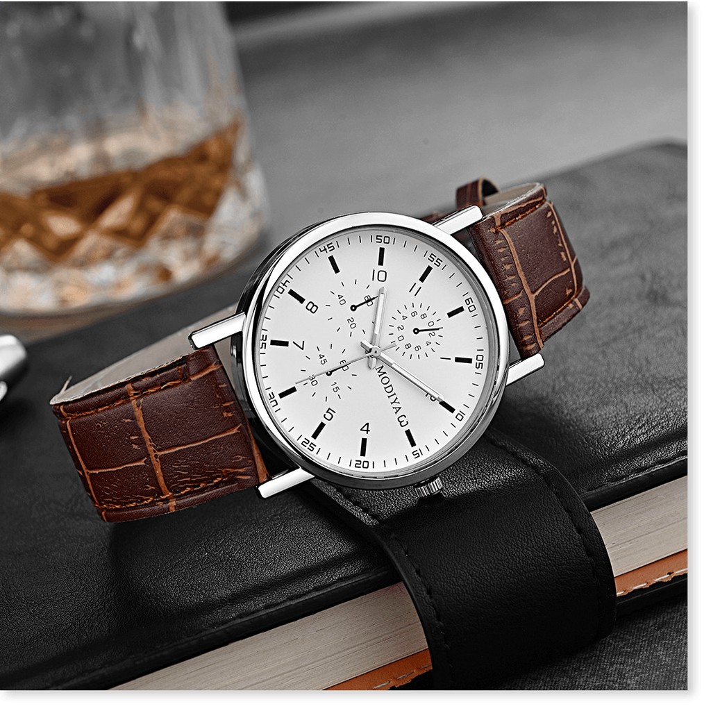 Đồng hồ nam dây da PANDAWATCH phong cách trẻ trung giá rẻ | BigBuy360 - bigbuy360.vn