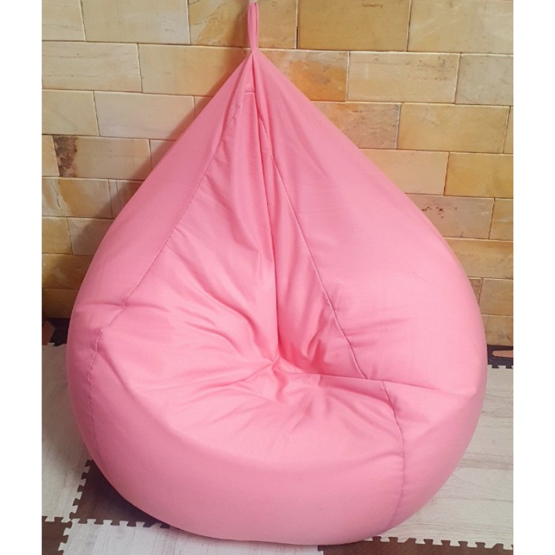 Ghế Lười Hạt Xốp 3ii Home Chất Lượng Cao Hình Giọt Nước Màu Hồng Phấn Size M 80x100cm Chất Liệu Vải Tricot