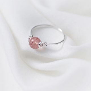 Nhẫn bạc 925 thay đổi màu hạt theo yêu cầu