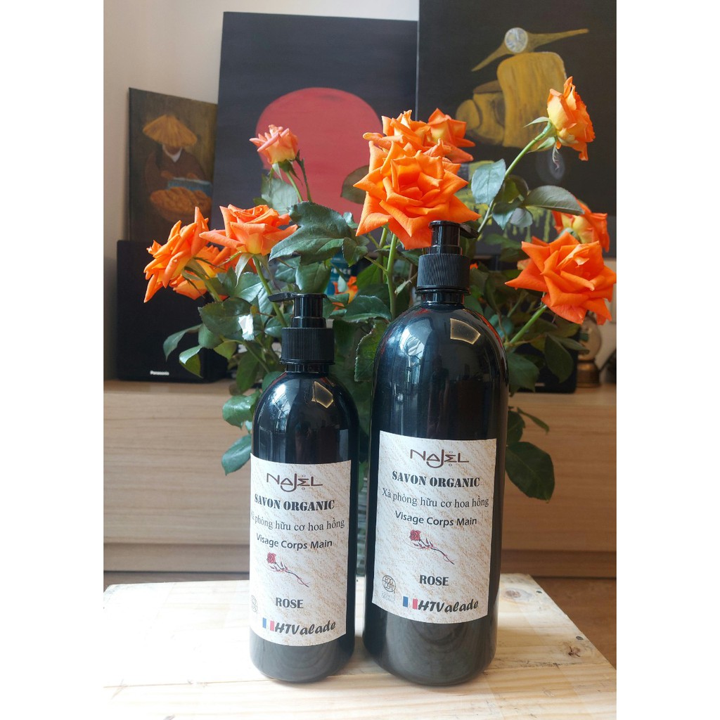 Sữa tắm và rửa mặt hoa hồng Najel 500ml, 1000ml | BigBuy360 - bigbuy360.vn