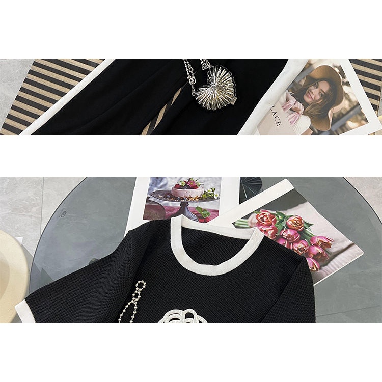 Bộ Áo Thun + Quần Dài Thời Trang Mùa Hè Dành Cho Nữ 2023