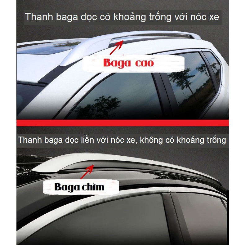 Giá Nóc Xe Ô Tô - Giá để hành lý xe hơi (kèm phụ kiện)