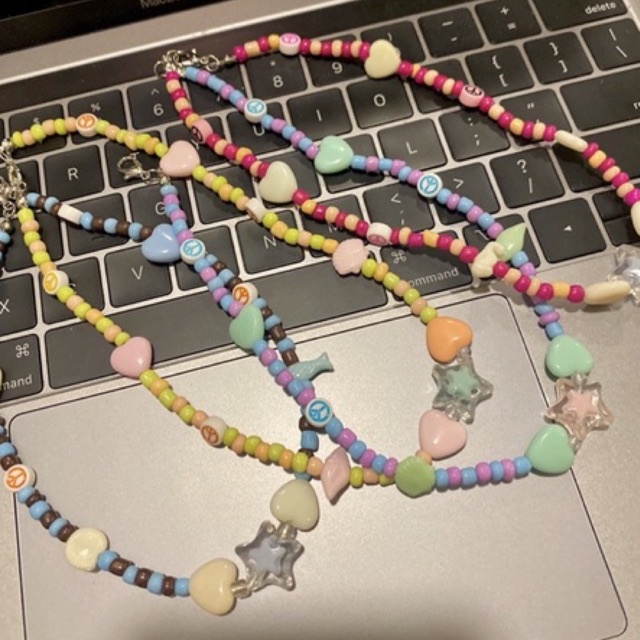 [323-326] Starlet necklace - Vòng cổ mặt sao màu sắc