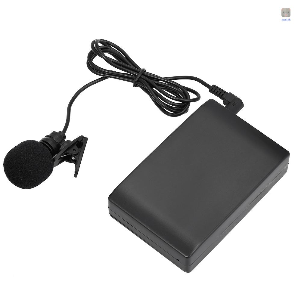Micro kẹp ve áo mini không dây và hệ thống FM thu phát đầu ra 6.5mm khuếch đại giọng nói cho giảng viên hội nghị