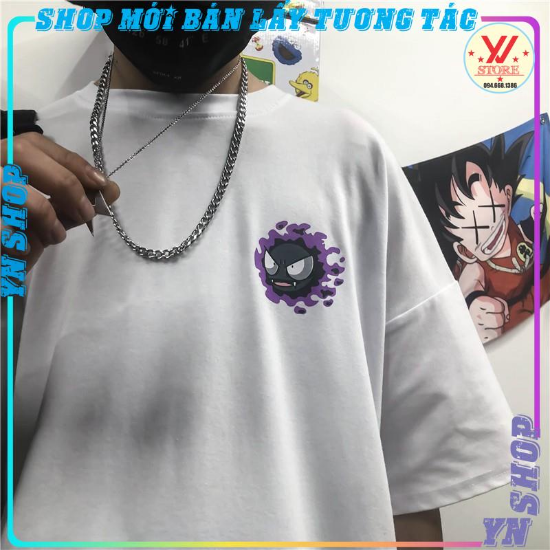 Áo thun nam nữ tay lỡ quả cầu lửa tím in tim , áo phông form rộng unisze phong cách ulzzang YNSHOP