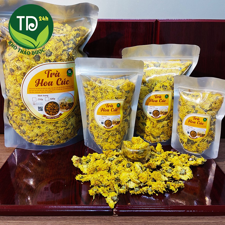 [Hàng Siêu Đẹp] Trà hoa cúc vàng, giúp an thần, ngủ ngon, sâu giấc, giảm đau bụng kinh, kiểm soát lượng đường trong máu