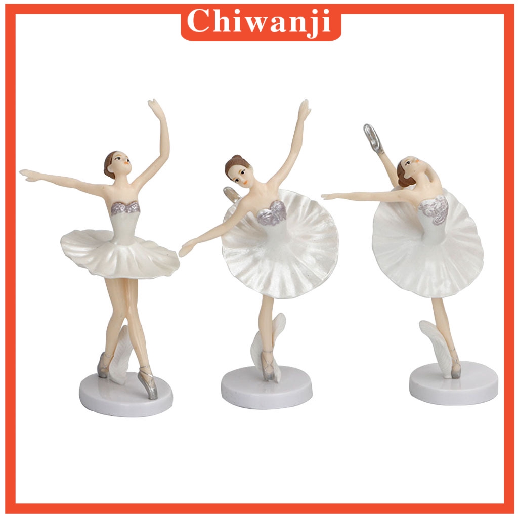 Bộ 3 tượng cô gái múa ba lê trang trí