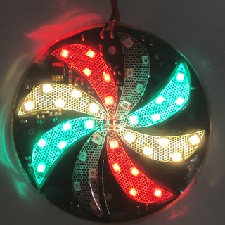 Đèn led trang trí ô tô xe máy - 8 cánh