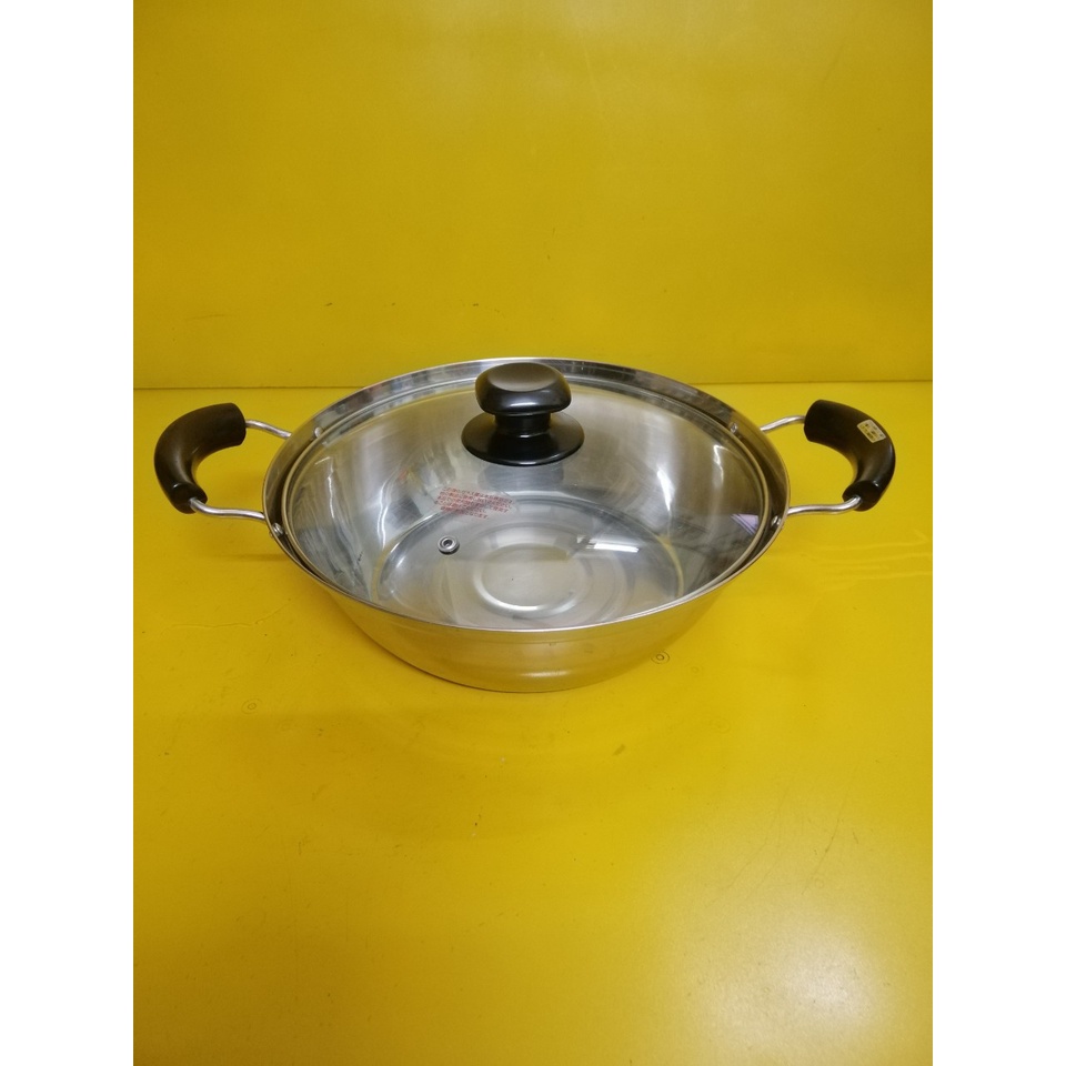 Nồi lẩu inox nội địa Nhật, size 28cm, cao 8.5cm (mã 765), Dùng được bếp từ