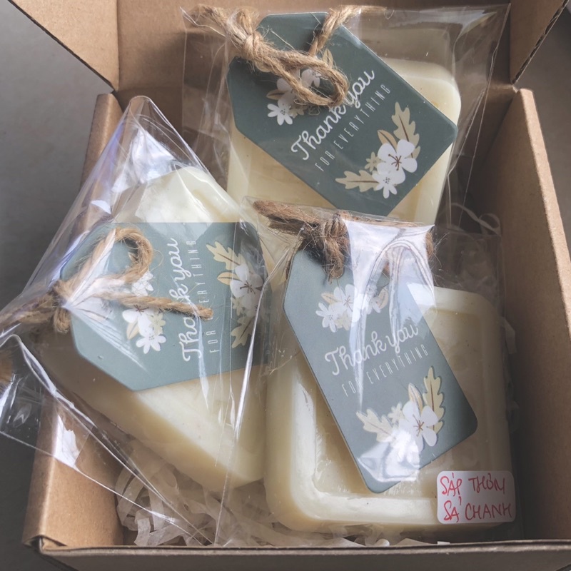 Sáp thơm treo SẢ CHANH / LEMONGRASS - Nến thơm Sả chanh 100gr hũ pha lê quà tặng