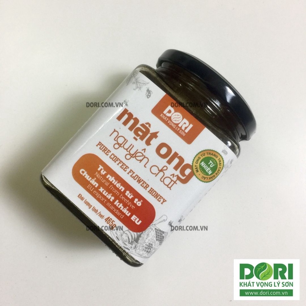 [MUA 2 TẶNG 1 CHỈ 24-25/11]Mật ong cafe nguyên chất – Dori Food - 465g -265g - Chuẩn xuất khẩu Không pha đường Khôn