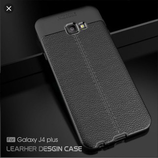 Ốp lưng dẻo cho Galaxy J4 Plus/ J4 Prime Vân giả da Auto Focus
