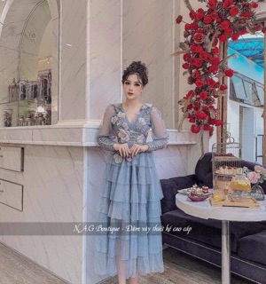 Đầm tiểu thư( kèm ảnh thật )