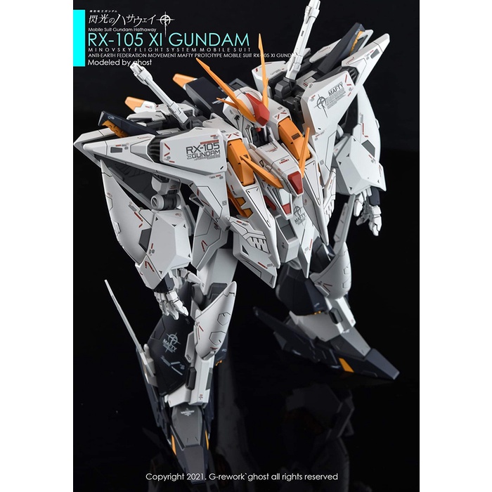 Decal Dán Trang Trí Xe Hơi GHOST HGUC RX-105 Xi Chất Lượng Cao