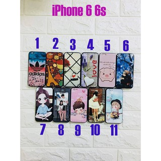 Ốp lưng in hình thời trang cho iPhone 6 6s Tặng kính cường lực
