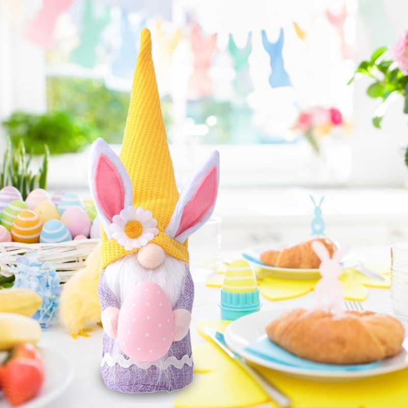 Thú Nhồi Bông Hình Thỏ Và Trứng Phục Sinh Handmade Làm Quà Tặng Cho Bé Gái