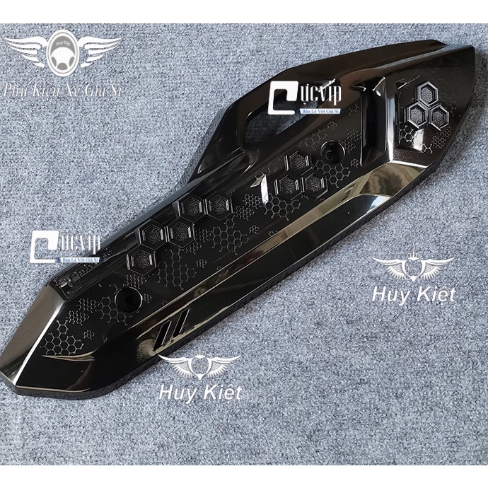 Ốp Che Pô Airblade AB 2023 Đời Mới 160cc, 125cc Đen Bóng MS5402