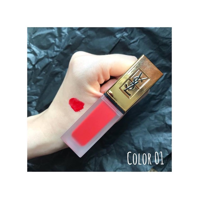 (Thanh Lý) Son Kem YSL 01 Rouge Tatouage Màu Đỏ Tươi | BigBuy360 - bigbuy360.vn