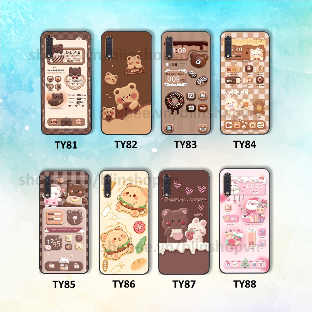Ốp Vivo S1 / S1 Pro in hình gấu chocolate kẹo ngọt siêu đẹp siêu xinh