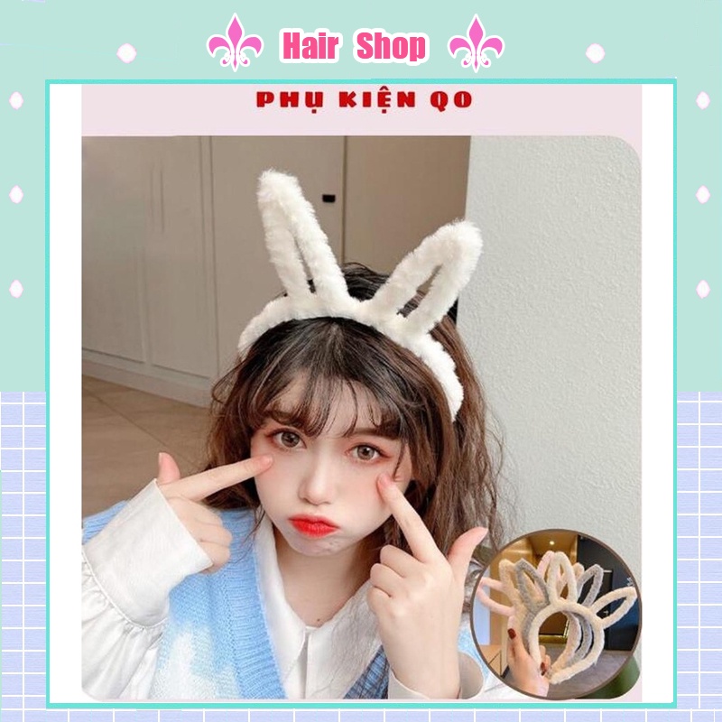 Cài tóc trang trí tai thỏ/ gấu xinh xắn đáng yêu