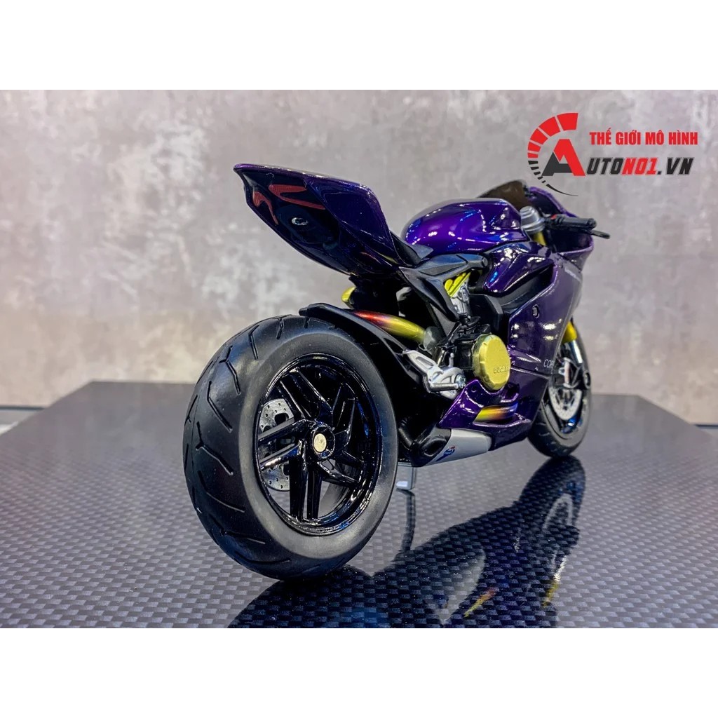 MÔ HÌNH XE ĐỘ DUCATI 1199 PURPLE 1:12 AUTONO1 D017