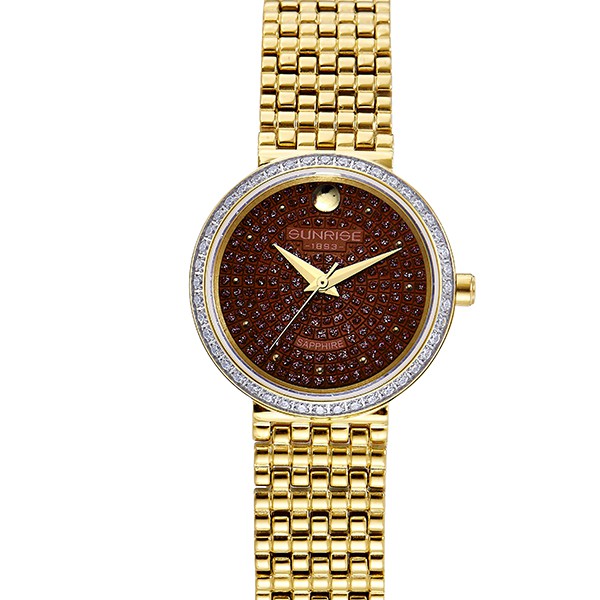 Đồng hồ nữ sunrise 9807AA mặt đính hạt size 30mm