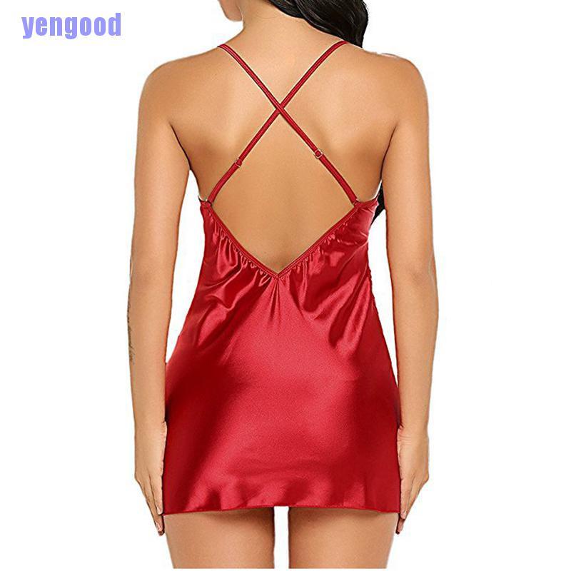 Đầm Ngủ Hai Dây Phối Ren Quyến Rũ Cho Nữ