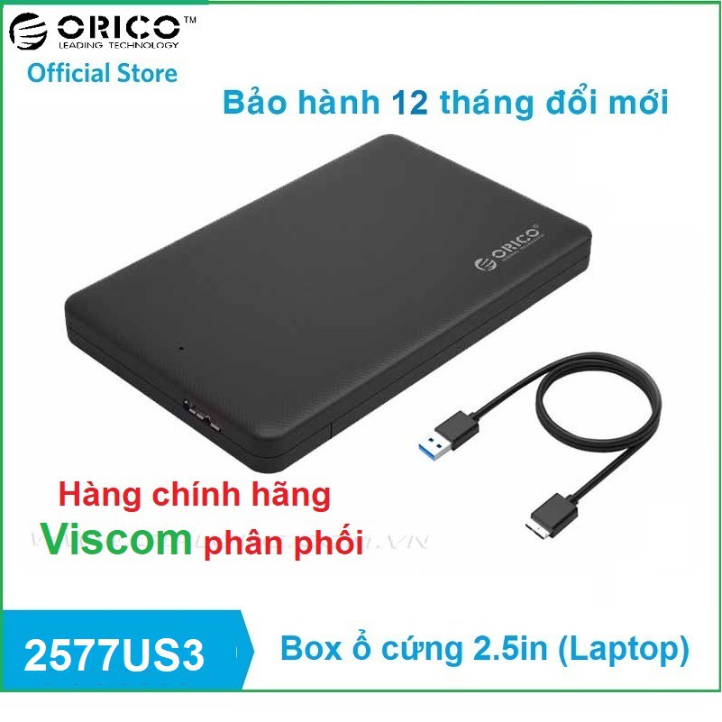 Hộp đựng ổ cứng Orico HDD BOX 2599US3 2.5inch USB 3.0 - Hàng phân phối chính thức