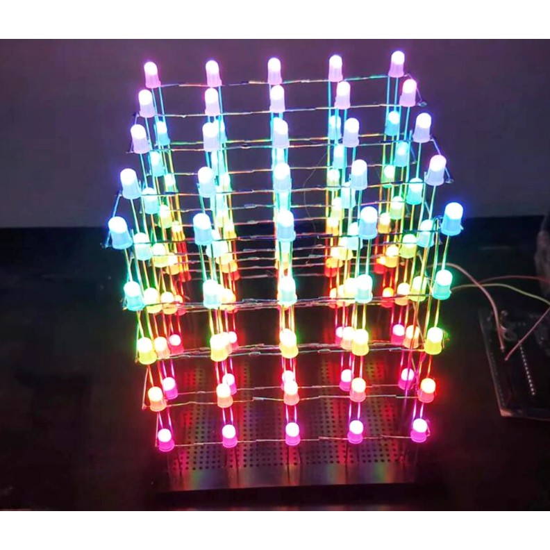 10 HẠT LED MŨ RƠM FULL MÀU  ARGB F5 F8 IC TÍCH HỢP BÊN TRONG HẠT LED