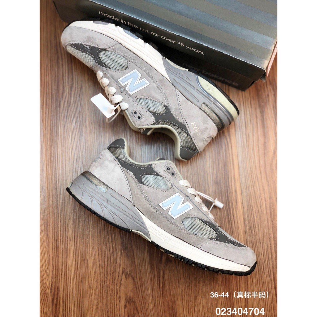 Giày chạy bộ New Balance 993 màu xám, mã MR993GL, phong cách retro, American-made, Size: 36 36.5 37 38 38.5 39.5 40