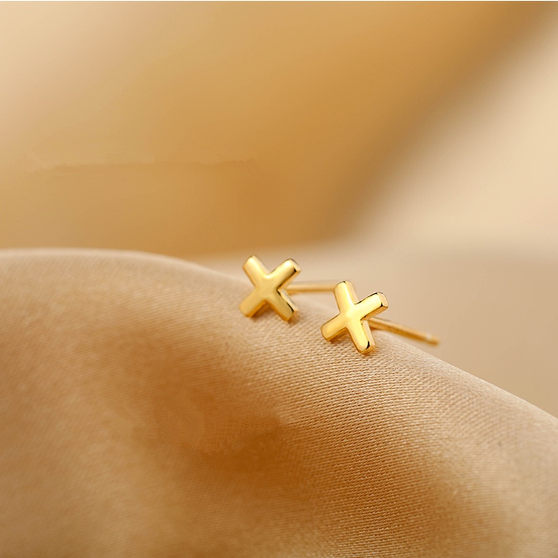 We Flower Khuyên tai mạ bạc S925 hình thánh giá thời trang cho nữ