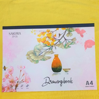 Vở vẽ Sakura A4 định lượng 160gsm lọ hoa
