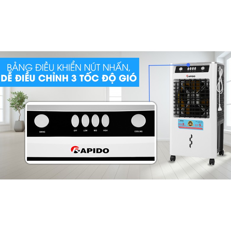 Quạt điều hòa không khí Rapido 3000M (Miễn phí giao tại HCM-ngoài tỉnh liên hệ shop)