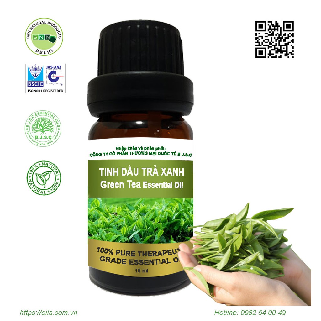 Tinh dầu Trà Xanh 10ml nguyên chất nhập khẩu Ấn Độ 100%