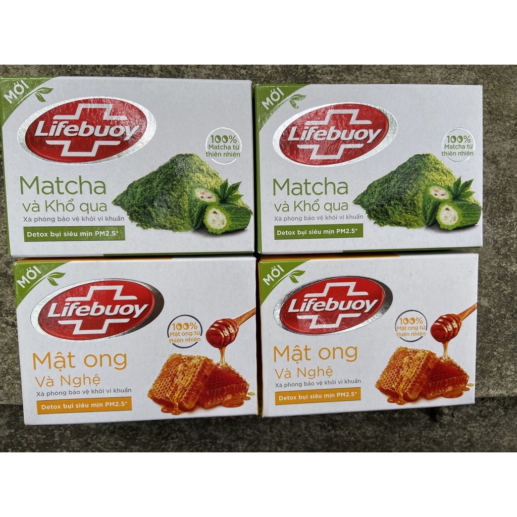 COMBO 2 XÀ PHÒNG BÁNH LIFEBUOY MATCHA VÀ KHỔ QUA 90g