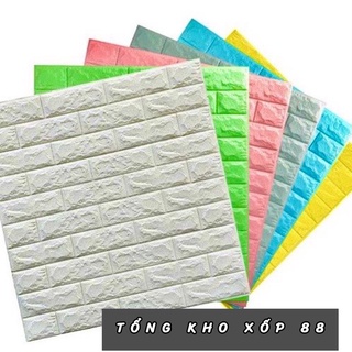 Xốp dán tường 3d giả gạch 70x77cm khổ lớn