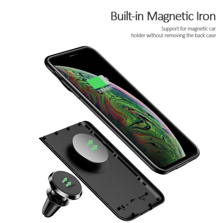 Ốp lưng siêu mỏng kiêm Pin sạc dự phòng 4000 mAh cho iPhone XS Max hiệu Usams - Hàng chính hãng