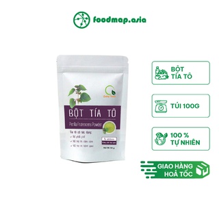 [HẾT HÀNG] Bột Tía Tô Sấy Lạnh Quảng Thanh Túi 100Gr - Foodmap