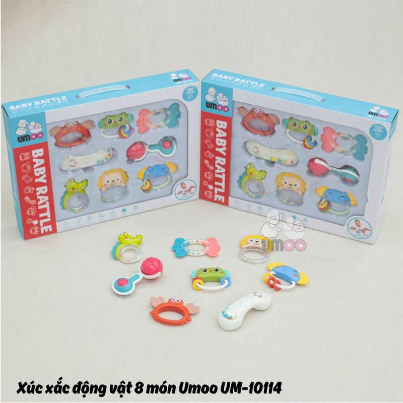 Set xúc xắc động vật 8 món Umoo