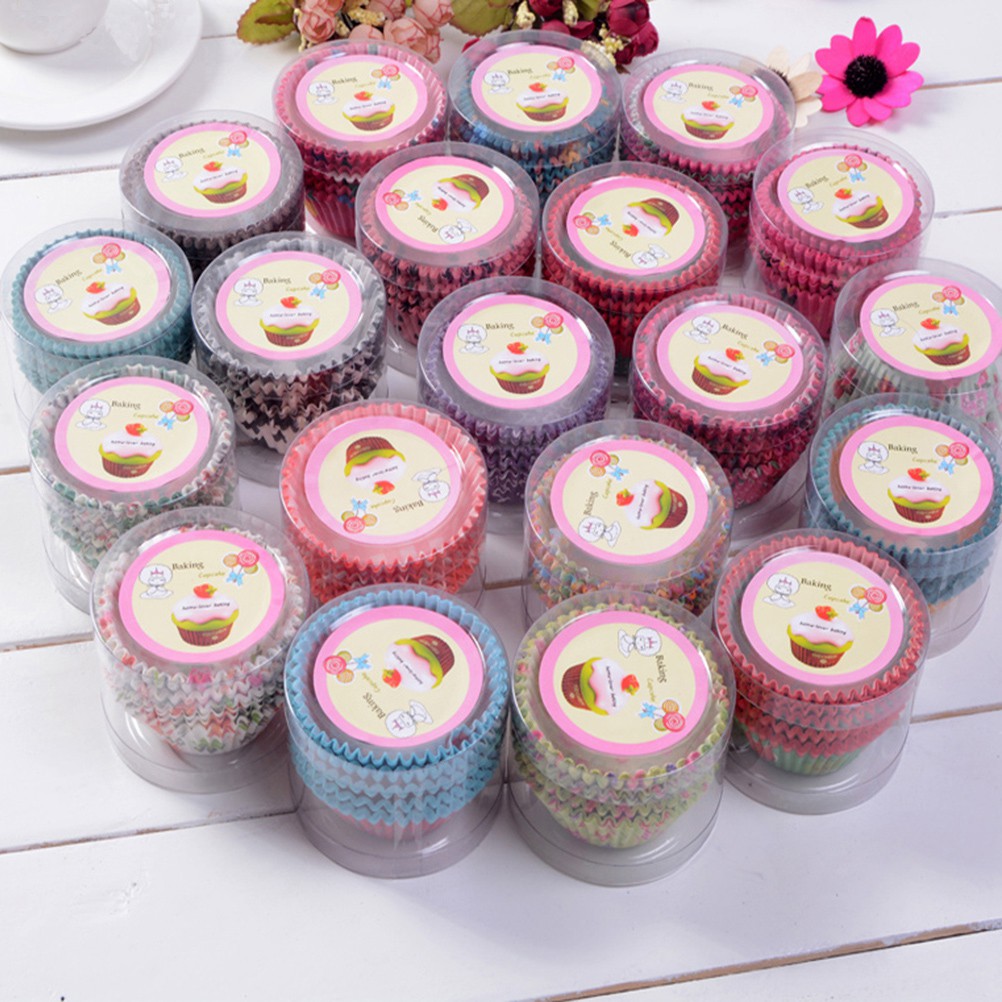 HL Set 100 Cốc Giấy Làm Bánh Cupcake Tiện Dụng