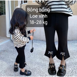 Quần loe thắt nơ cho bé gái