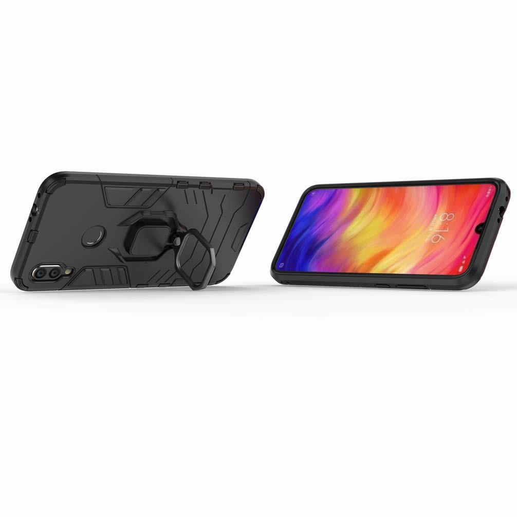 Ốp lưng Xiaomi Redmi Note 7/ Redmi Note 7 Pro iron man chống sốc kèm nhẫn iring chống xem video tiện lợi