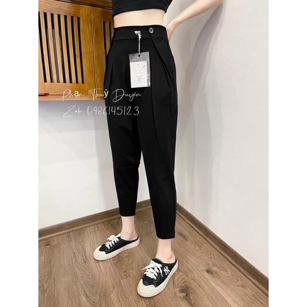 💋FREESHIP💋 Quần bom chín tấc,quần bagy cạp chun chất umi hàn túi trước _sẵn hàng_ảnh thật cuối