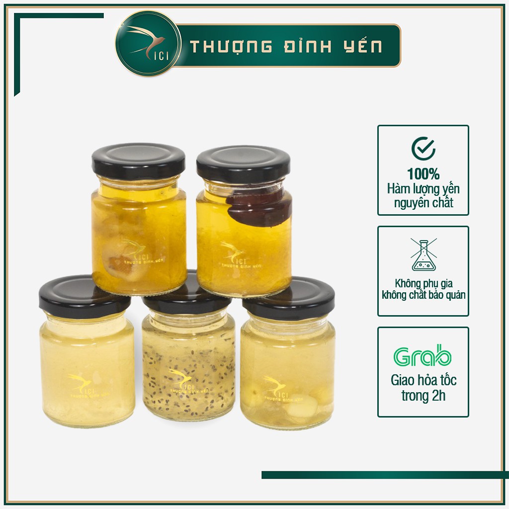 Yến Chưng Tươi CICI THƯỢNG ĐỈNH YẾN Nhiều Vị Bổ Sung Dưỡng Chất Hũ 80ml - YCT80