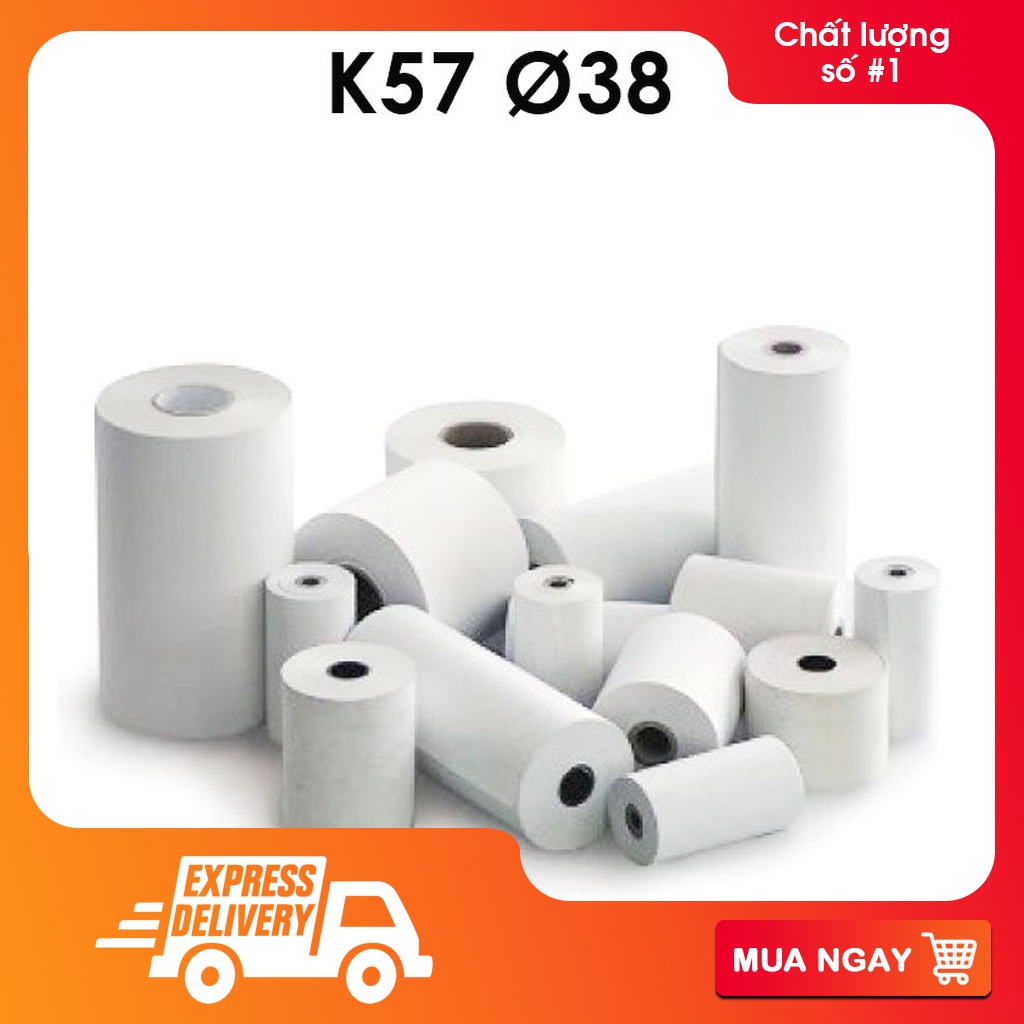 1 thùng giấy in bill, giấy in nhiệt, in hóa đơn K80 và k57 - K80  - K57