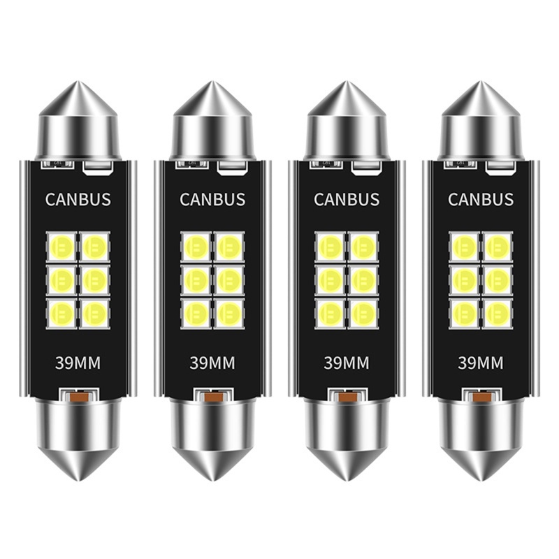 Bộ 4 Đèn Led 6SMD 31 / 36 / 39 / 41mm 12V-20V Chất Lượng Cao