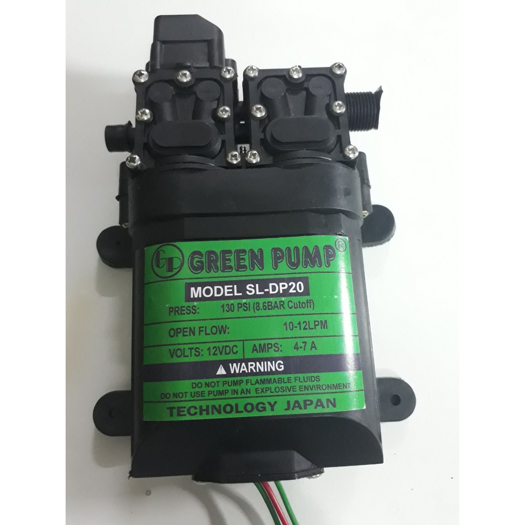 Máy bơm đôi GREEN PUMP 12V - Mẫu Mới