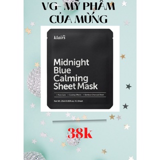 Klairs Midnight Blue Calming Sheet Mask- Mặt nạ